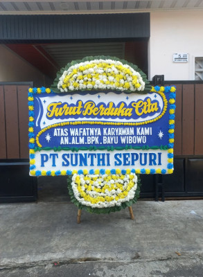 Papan Bunga Duka di Pegangsaan